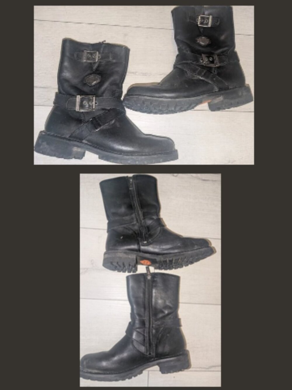 HARLEY DAVIDSON Leather KAT Riding Boots Motorcycle Biker Womens Sz 7